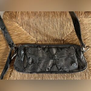 Latico Leathers Python Embossed Crossbody Bag Snakeskin